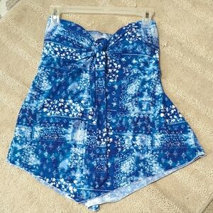 No Boundaries Blue Floral Top